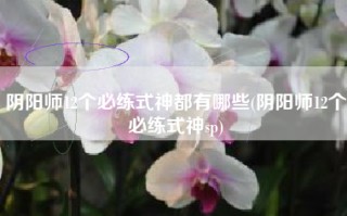 阴阳师12个必练式神都有哪些(阴阳师12个必练式神sp)
