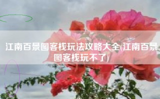 江南百景图客栈玩法攻略大全(江南百景图客栈玩不了)