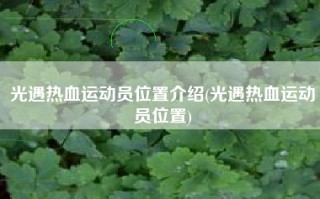 光遇热血运动员位置介绍(光遇热血运动员位置)