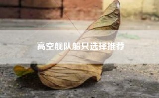 高空舰队船只选择推荐