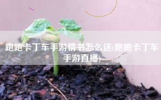 跑跑卡丁车手游情书怎么送(跑跑卡丁车手游直播)