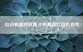 红白机游戏双鹰,小时候的红白机游戏