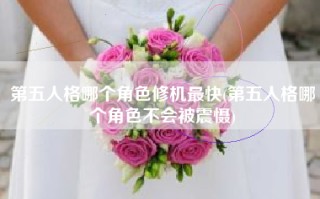第五人格哪个角色修机最快(第五人格哪个角色不会被震慑)