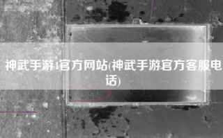 神武手游4官方网站(神武手游官方客服电话)