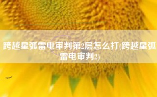 跨越星弧雷电审判第2层怎么打(跨越星弧雷电审判2)