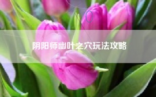 阴阳师幽叶之穴玩法攻略