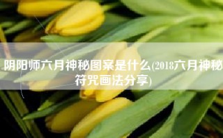 阴阳师六月神秘图案是什么(2018六月神秘符咒画法分享)