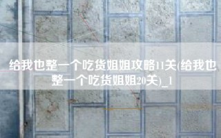给我也整一个吃货姐姐攻略11关(给我也整一个吃货姐姐20关)_1