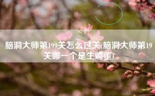 脑洞大师第199关怎么过关(脑洞大师第19关哪一个是生鸡蛋)