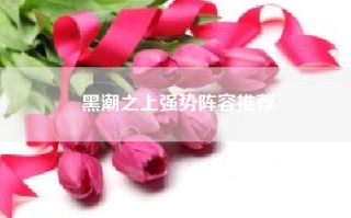 黑潮之上强势阵容推荐