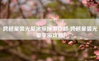 跨越星弧光晕冰原探索攻略(跨越星弧光晕平原攻略)