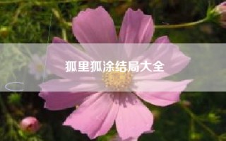 狐里狐涂结局大全