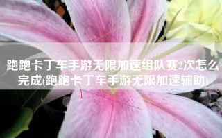 跑跑卡丁车手游无限加速组队赛2次怎么完成(跑跑卡丁车手游无限加速辅助)