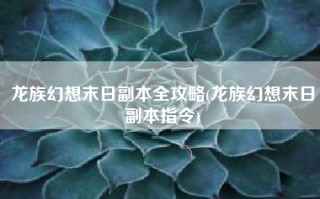 龙族幻想末日副本全攻略(龙族幻想末日副本指令)