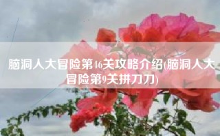 脑洞人大冒险第46关攻略介绍(脑洞人大冒险第9关拼刀刀)