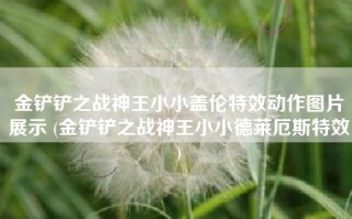 金铲铲之战神王小小盖伦特效动作图片展示 (金铲铲之战神王小小德莱厄斯特效)