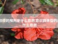 游戏的预判是什么意思,意识具体指的是什么意思