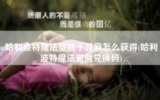 哈利波特魔法觉醒干荨麻怎么获得(哈利波特魔法觉醒兑换码)