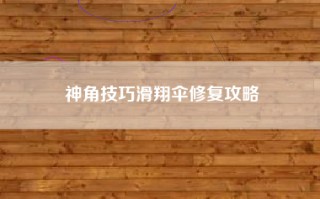 神角技巧滑翔伞修复攻略