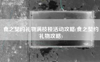 食之契约礼物满枝桠活动攻略(食之契约礼物攻略)