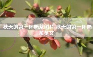 秋天的第一杯奶茶图片(秋天的第一杯奶茶英文)