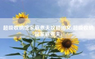 超级收纳馆家庭煮夫攻略图文(超级收纳馆家庭煮夫)