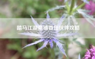 踏马江湖商铺委任伙伴攻略