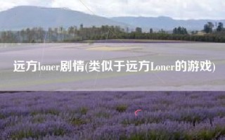 远方loner剧情(类似于远方Loner的游戏)
