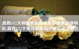 真我GT2大师探索版和小米12s谁更值得购买(真我GT2大师探索版和小米12s卖点对比分享)