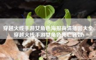 穿越火线手游女角色海报高清插图大全(穿越火线手游女角色死亡音效)