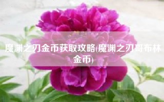魔渊之刃金币获取攻略(魔渊之刃哥布林金币)
