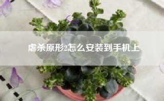 虐杀原形2怎么安装到手机上