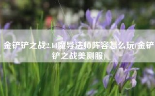 金铲铲之战2.14魔导法师阵容怎么玩(金铲铲之战美测服)