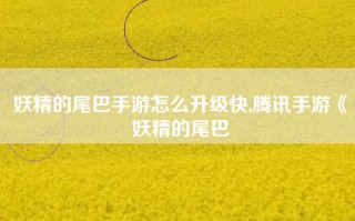 妖精的尾巴手游怎么升级快,腾讯手游《妖精的尾巴