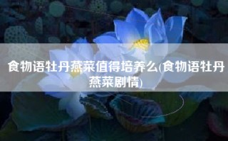食物语牡丹燕菜值得培养么(食物语牡丹燕菜剧情)
