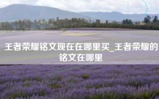 王者荣耀铭文现在在哪里买_王者荣耀的铭文在哪里
