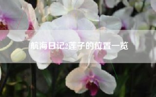 航海日记2莲子的位置一览