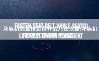 龙族幻想基核装备升战方法攻略(龙族幻想怎么获得紫色装备)