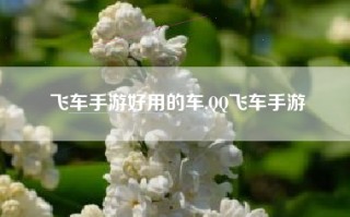 飞车手游好用的车,QQ飞车手游