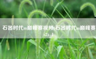 石器时代m巅峰赛视频(石器时代m巅峰赛s2)_1