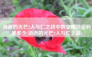 消逝的光芒2人与仁之战中教堂楼顶密码是多少(消逝的光芒2人与仁之战)