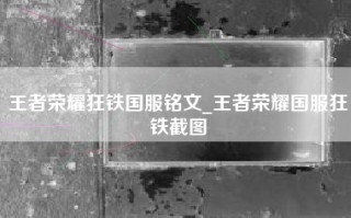 王者荣耀狂铁国服铭文_王者荣耀国服狂铁截图
