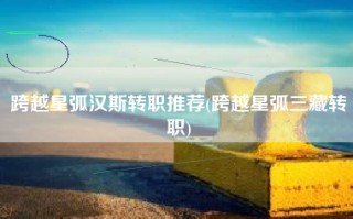 跨越星弧汉斯转职推荐(跨越星弧三藏转职)