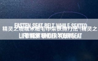 精灵之境糯米糍毛巾架获得方法 (精灵之境糯米糍毛巾架在哪)