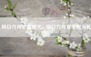 明日方舟地底观光ic(明日方舟夏季观光礼包)