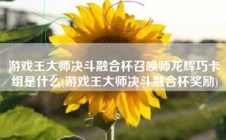 游戏王大师决斗融合杯召唤师龙辉巧卡组是什么(游戏王大师决斗融合杯奖励)