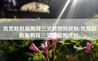 饥荒联机版刺耳三叉戟如何获取(饥荒联机版刺耳三叉戟蓝图代码)