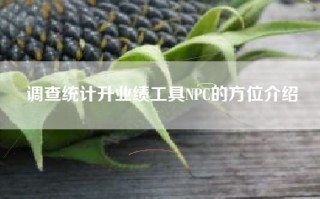 调查统计升业绩工具NPC的方位介绍