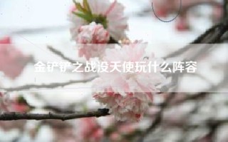 金铲铲之战没天使玩什么阵容