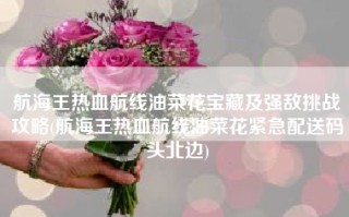 航海王热血航线油菜花宝藏及强敌挑战攻略(航海王热血航线油菜花紧急配送码头北边)